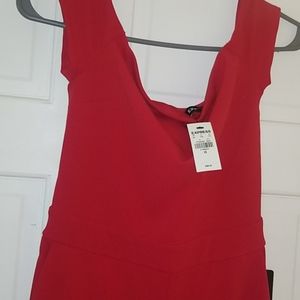 new with tags RED JUMPSUIT